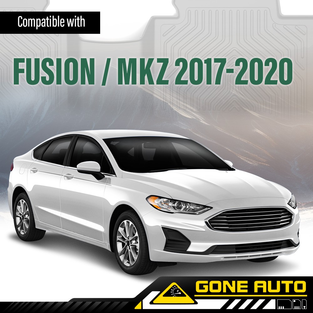 3Pcs TPE Floor Liner Fit For 2017-2020 Ford Fusion Floor Mats All-Weather