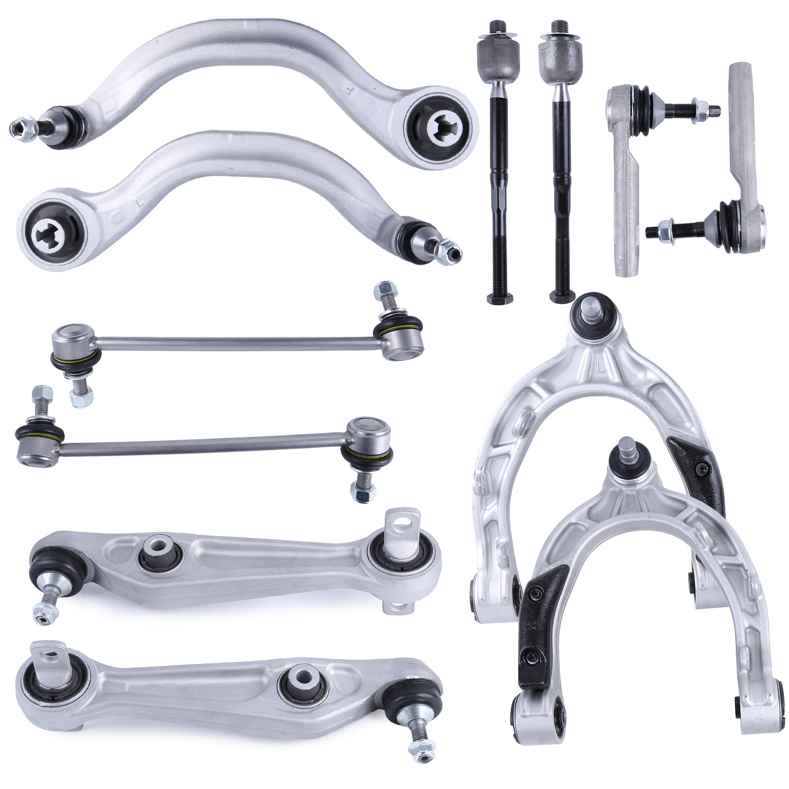 12Pcs Front Control Arm w/ Ball Joint Suspension Kit for 2017-2021 Tesla Model 3