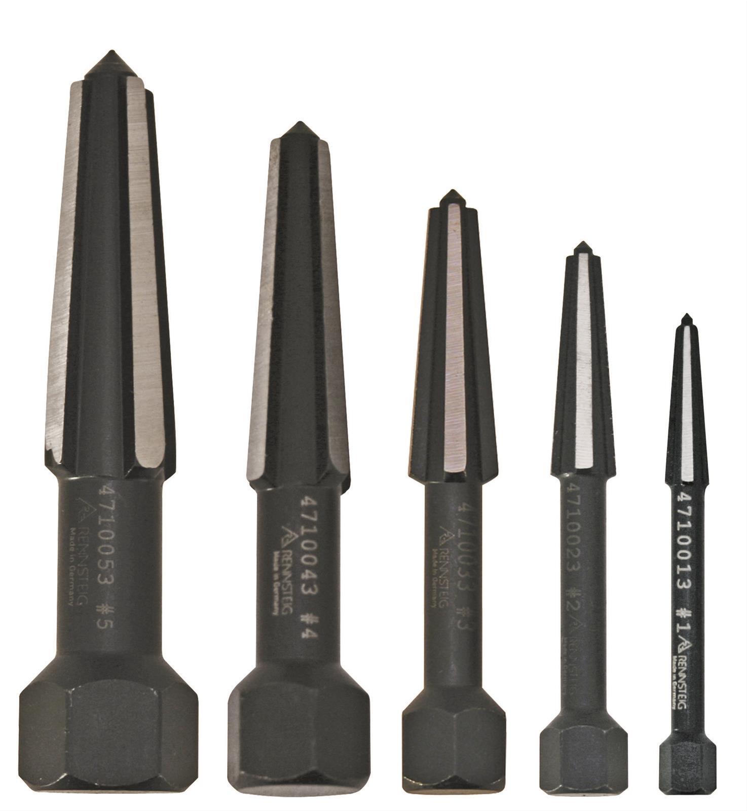 Knipex 9R 471 904 3 Screw Extractor Double Edged Set 5 Parts