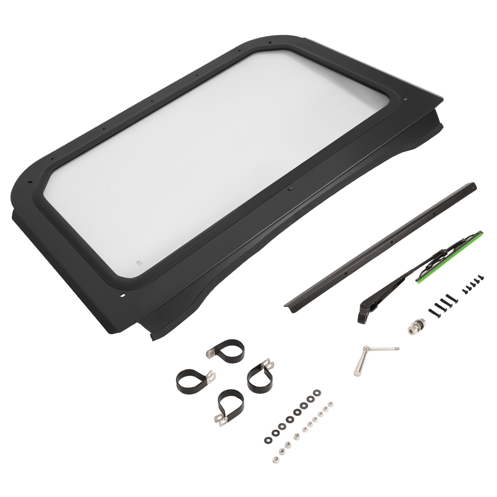 Glass Windshield with Manual Wiper For RZR 570 2008-2014 800 2011-2014 XP 900