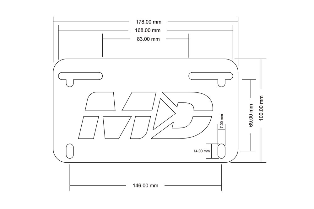 Fender Eliminator Kit Low Profile Tucked for 2020-2024 Kawasaki Z900 ZH2
