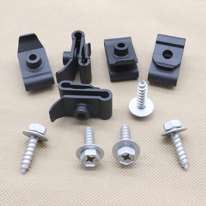 10 Bumper Fender Liner Screw U Nut Kit For Toyota Lexus 90159-60488, 90467-05114
