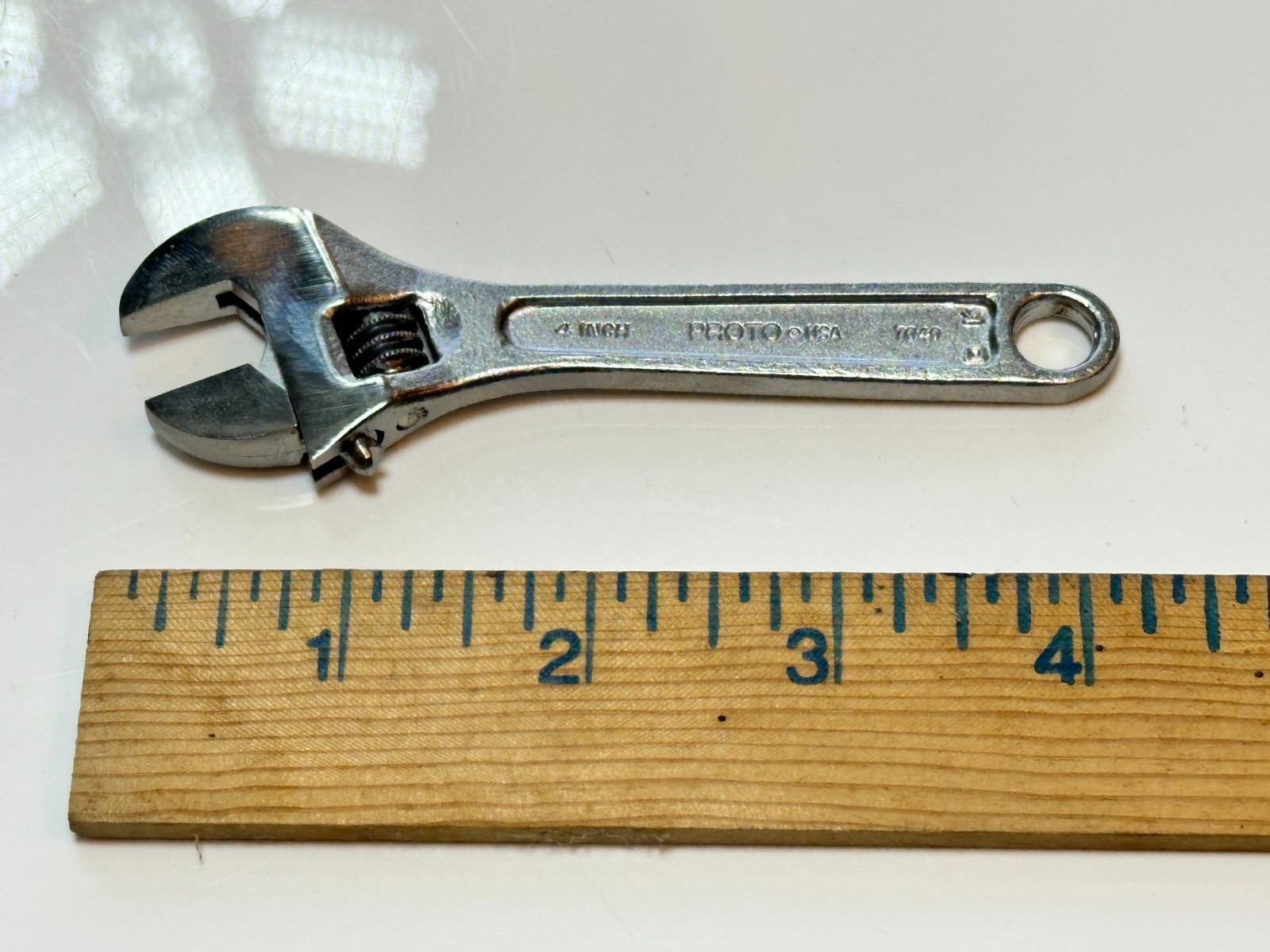 NEW Proto Professional USA Made 4” Compact Mini Adjustable Wrench, 7040, J704