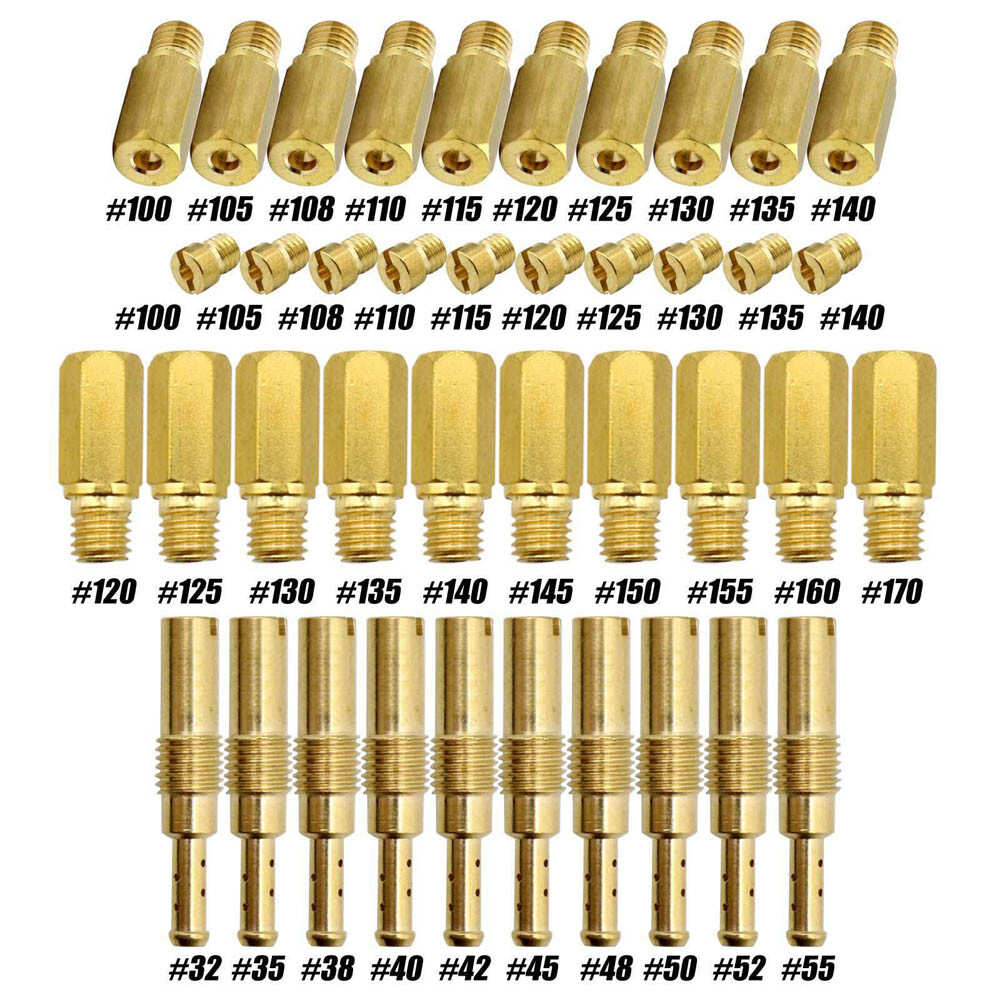 Carburetor 60Pc Main Jets+ 20Pc Slow Jets/Pilot Jet Kit FOR PWK Keihin OKO Carbs