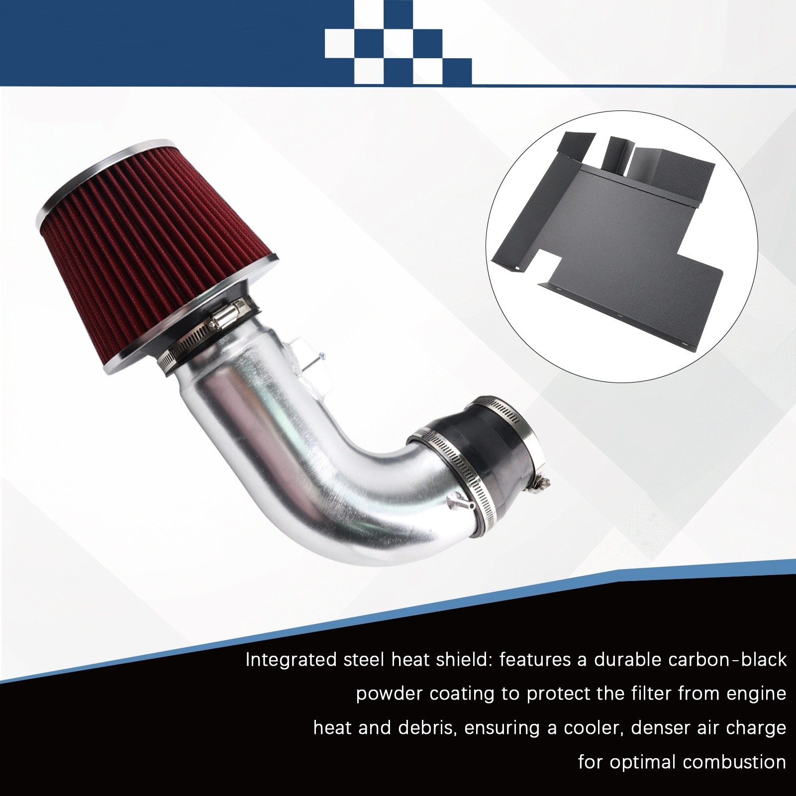 High Flow Cold Air Intake Kit For 2006 BMW 330i For 2007-2011 128i 328i 3.0 6cyl