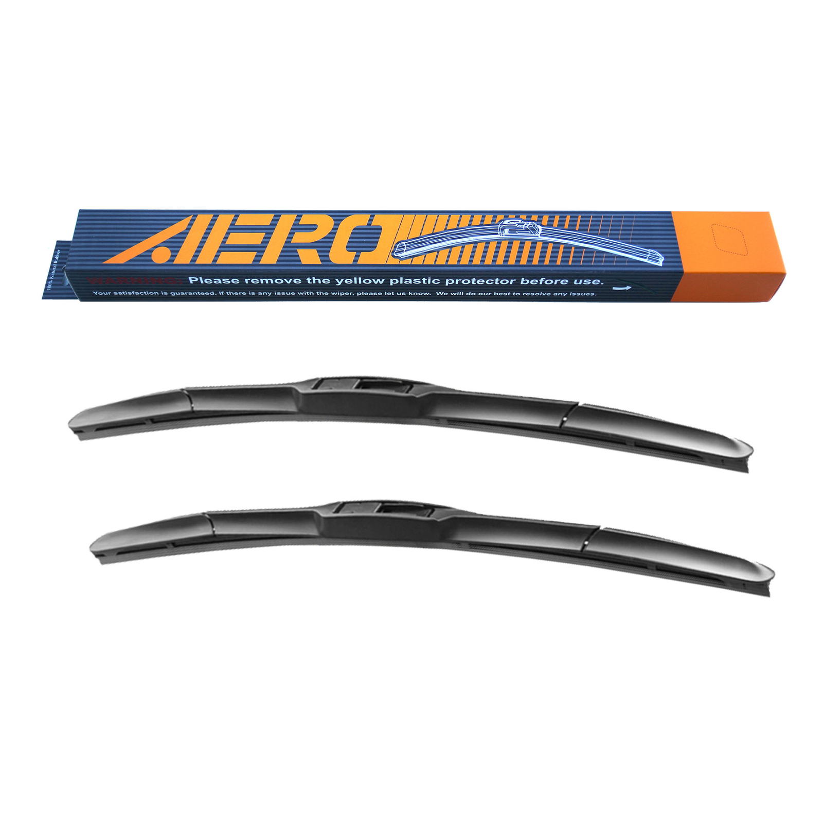 AERO Hybrid 26″ & 19″ OEM Quality All-Season Windshield Wiper Blades (Set of 2)