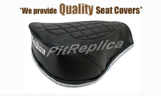 INDIAN ME 100, ML 100, MT 100, ME 125, MT 125 *HEAT EMBOSED* SEAT COVER [ZASC]