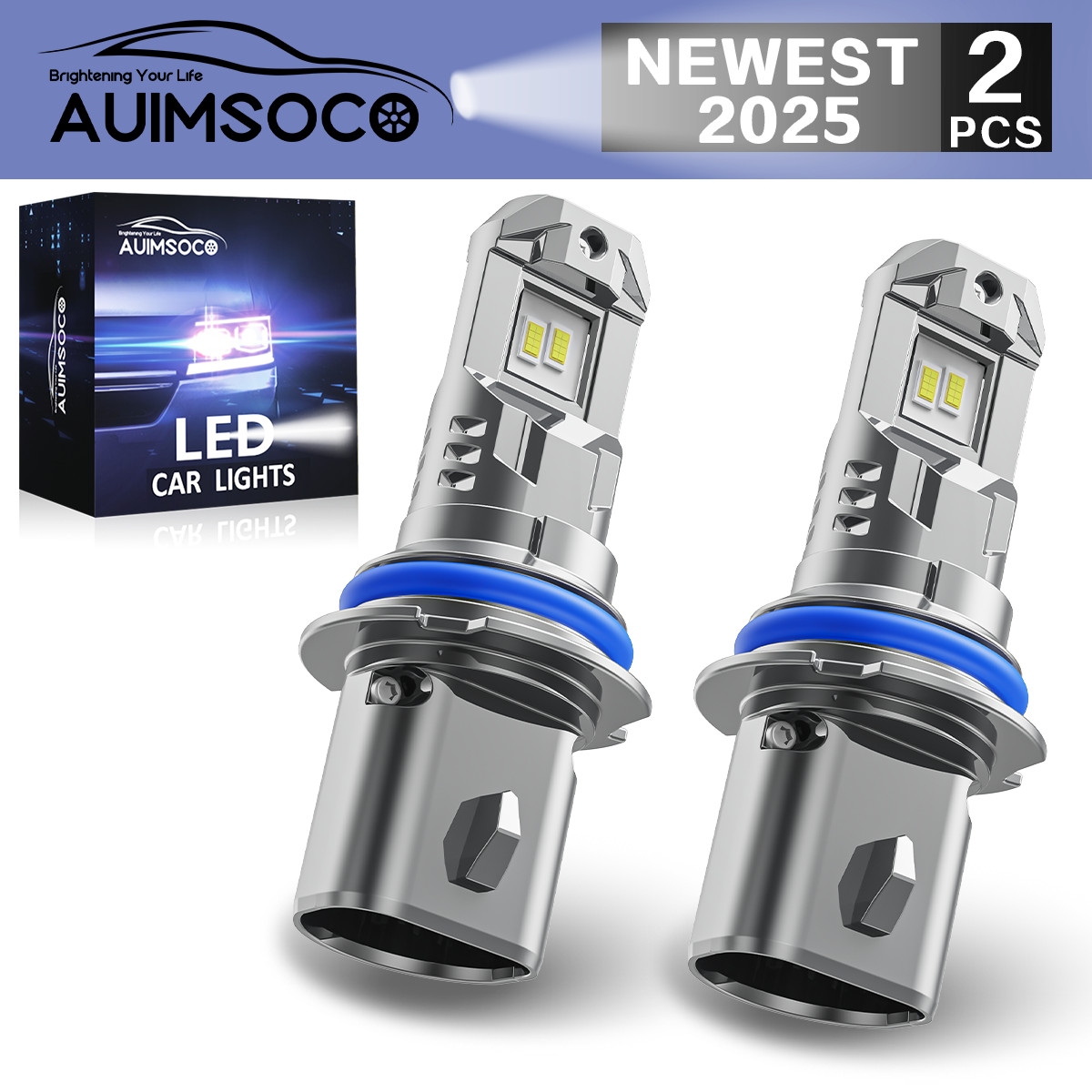 9004/HB1 For Jeep Grand Cherokee 1993-1998 Combo LED Headlight Hi/Lo Bulbs 6500K