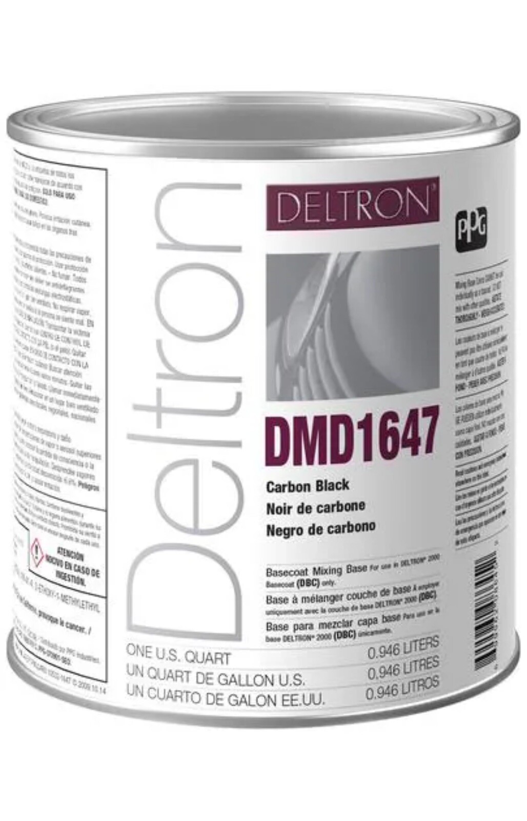 PPG Deltron DMD1647 Carbon Black 1 Quart – FREE SHIPPING!