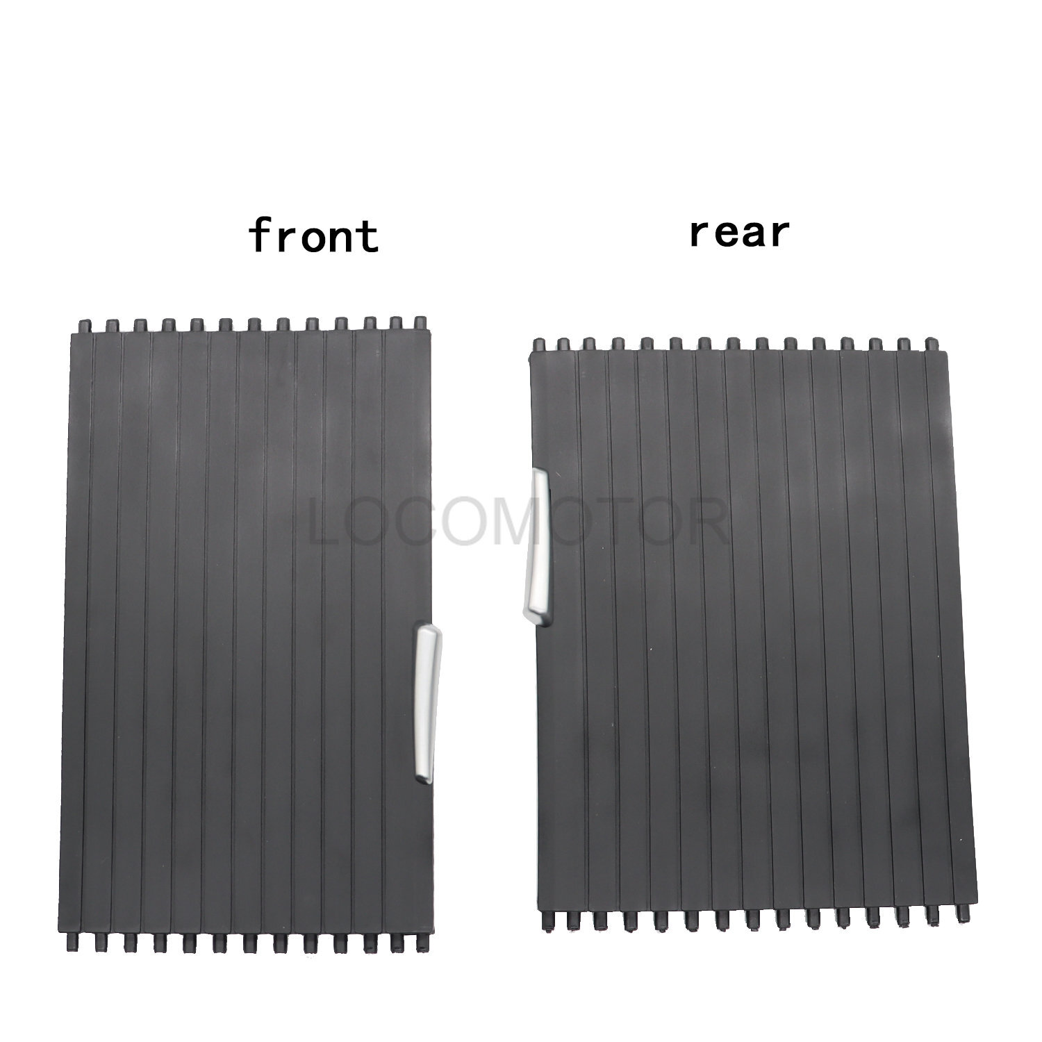 2PCS For BMW X5 X6 E70 E71 2007-2014 Console Cup Holder Roller Blind Cover Tray