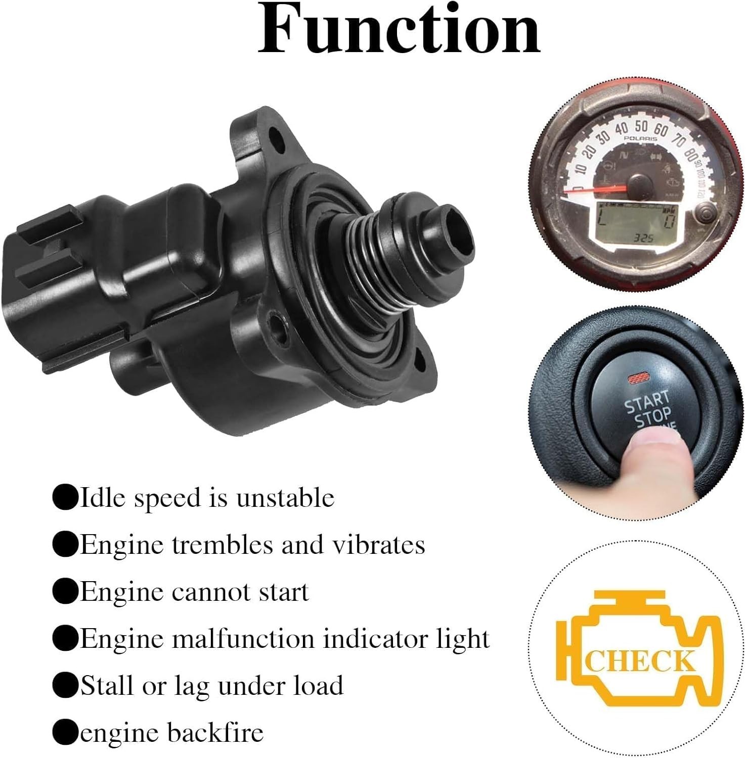 Stable Performance Idle Air Control Valve – Fits Polaris Ranger, RZR, Sportsman