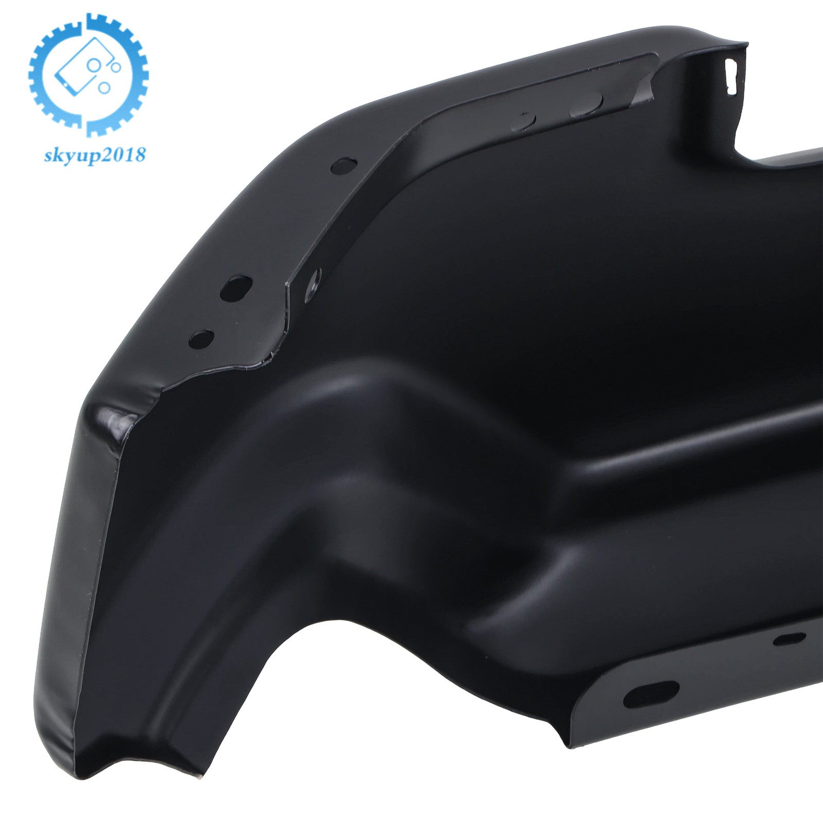 GM1002899 Black Split Front Bumper With Sensor Holes For GMC Sierra 1500 2022-25