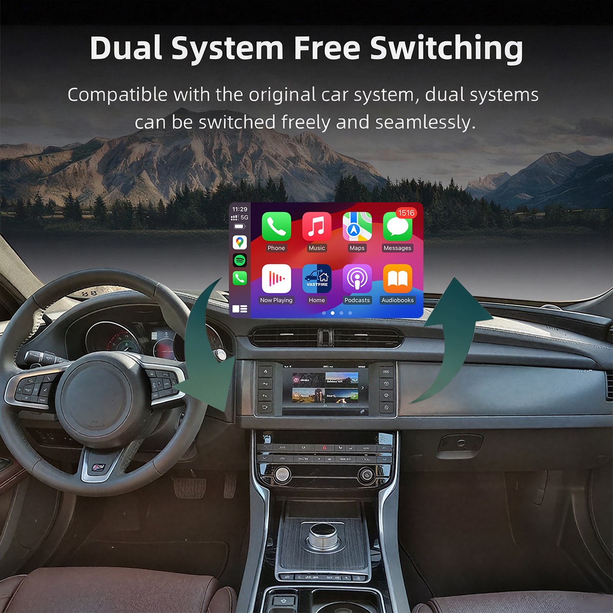 Wireless Carplay Android Auto For Land Rover Discovery Sport 2015-2019 8″ Screen