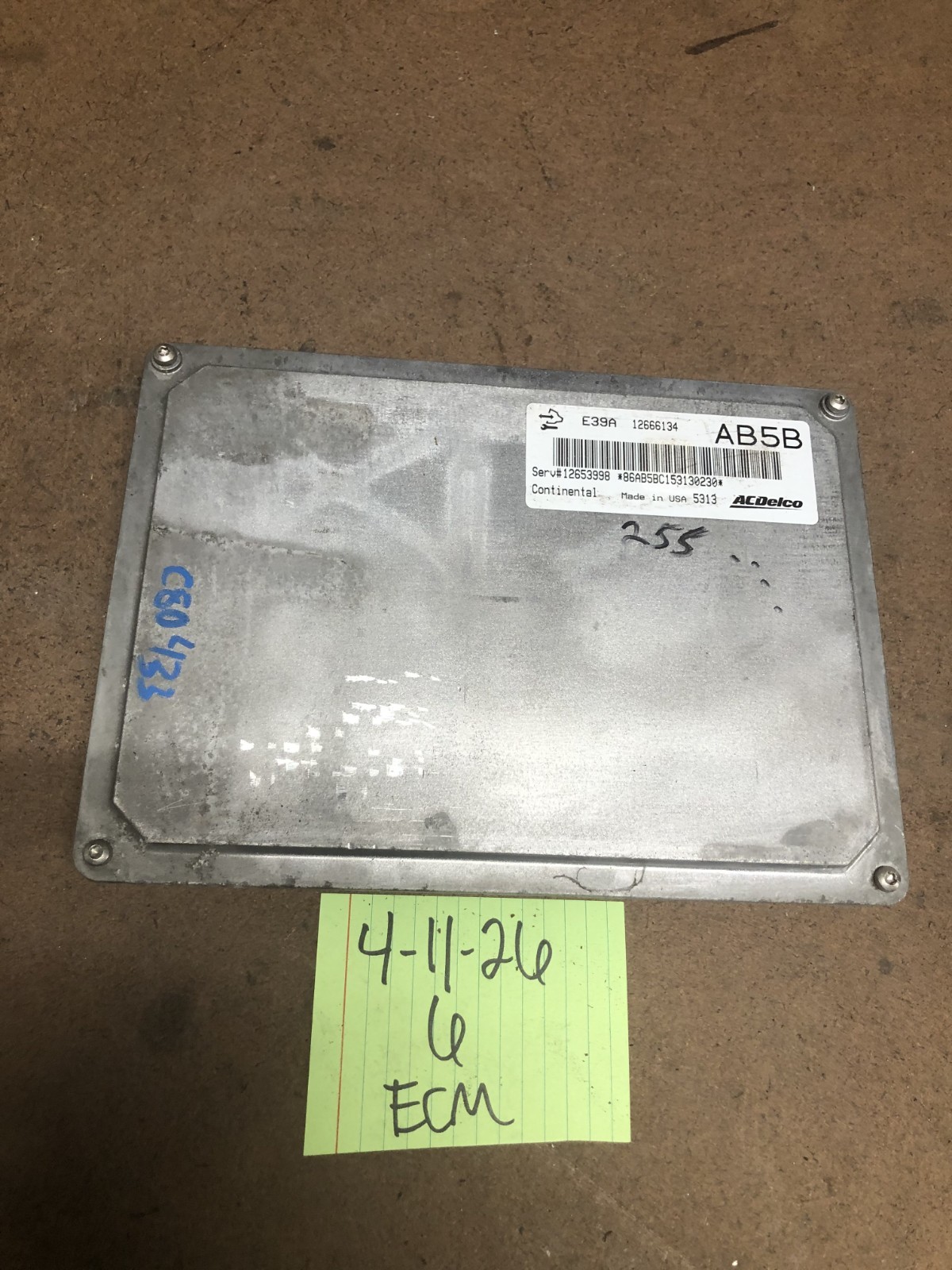 2016 Chevy Impala Engine Computer Control Module Ecm 12666134 E39A Ab5b