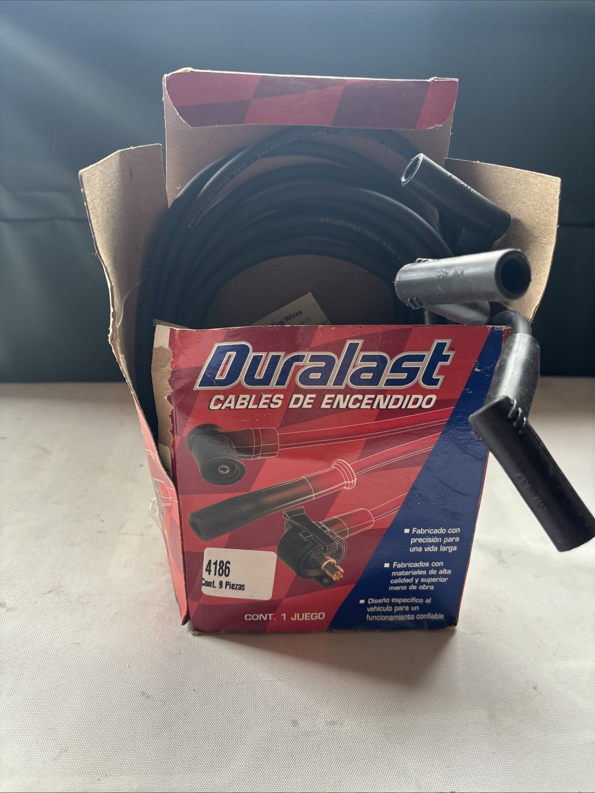 Duralast Ignition Spark Plug Wire Set 4186 9-piece set