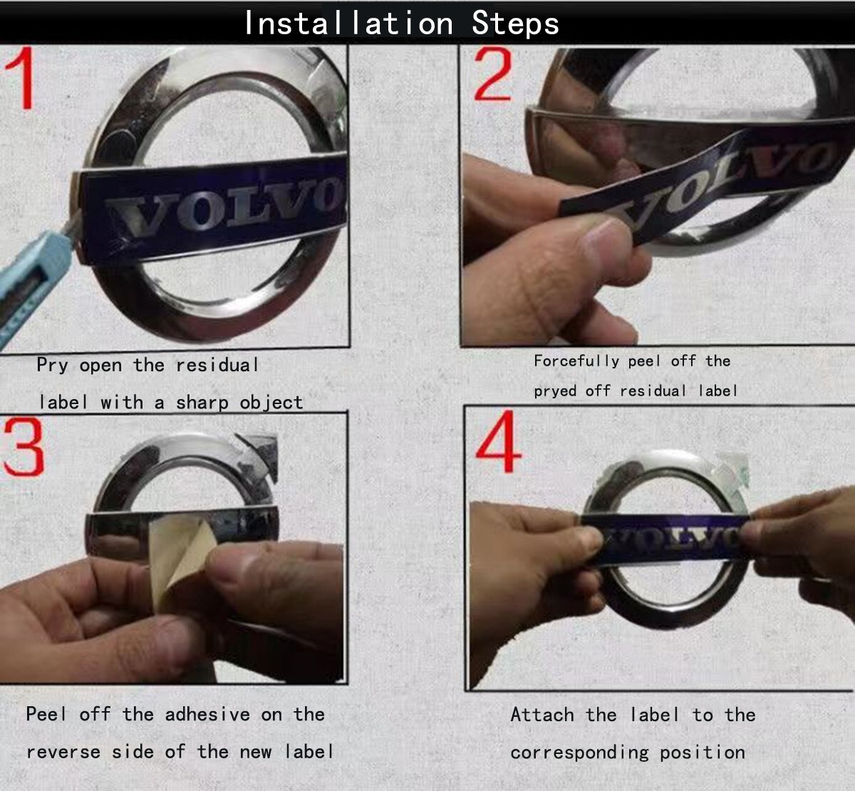 For Volvo S80 S60 V40 V60 XC60 XC70 steering wheel badge original 31467395