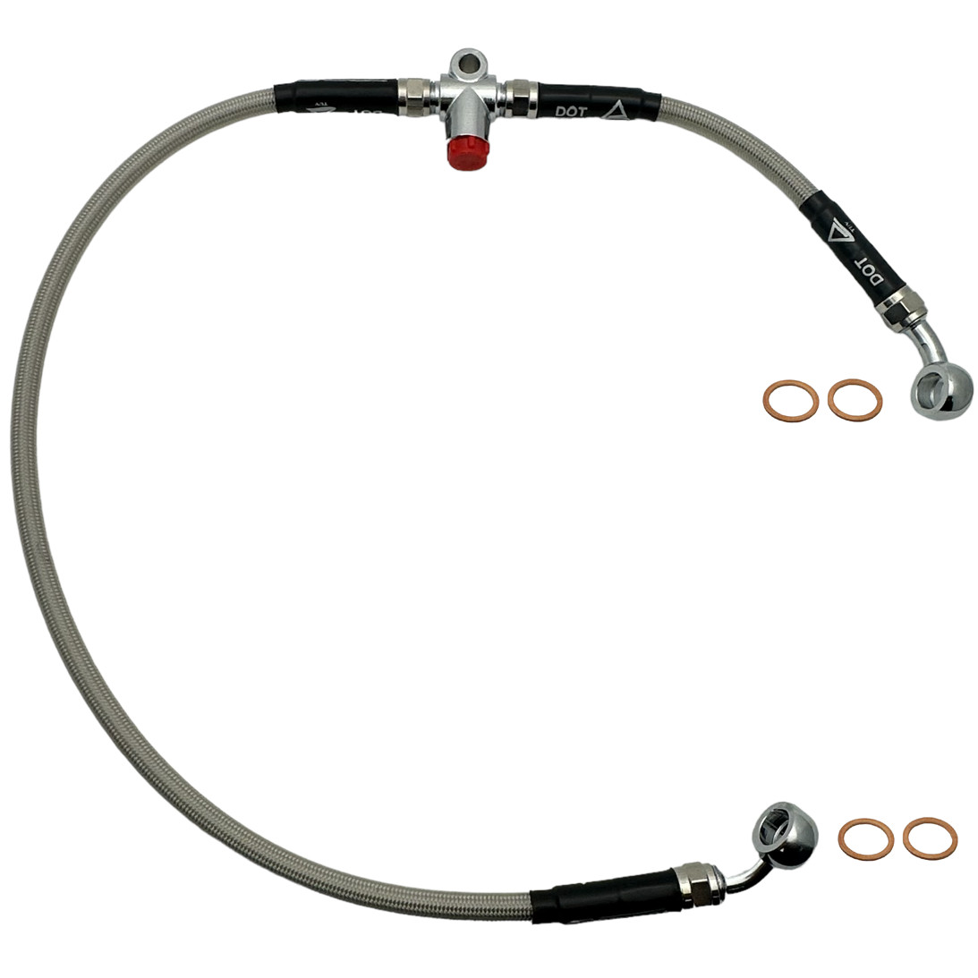 Steel Braided Front Right ABS Brake Hose BMW K1200;34322332448/BrakeHose448SS