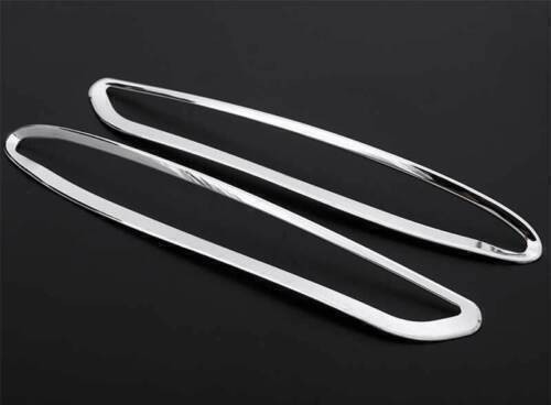 2PCS Chrome ABS Frame Trim For Benz E-Class W213 2016-2020 Front Fog Light Lamp