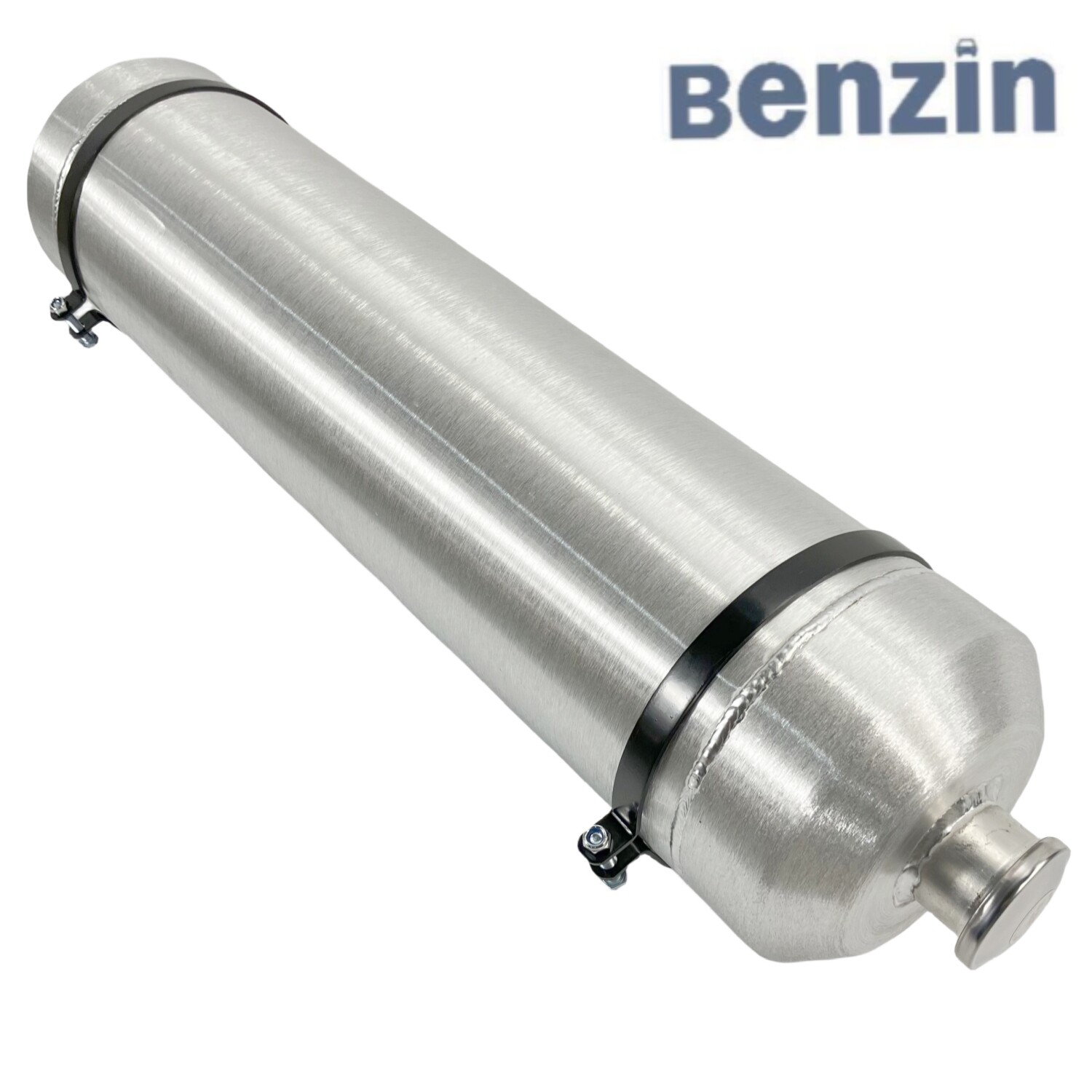 Universal 7 Gallons 8×33 1/4 NPT Aluminum Spun Vertical Round Gas Tank Fuel Tank