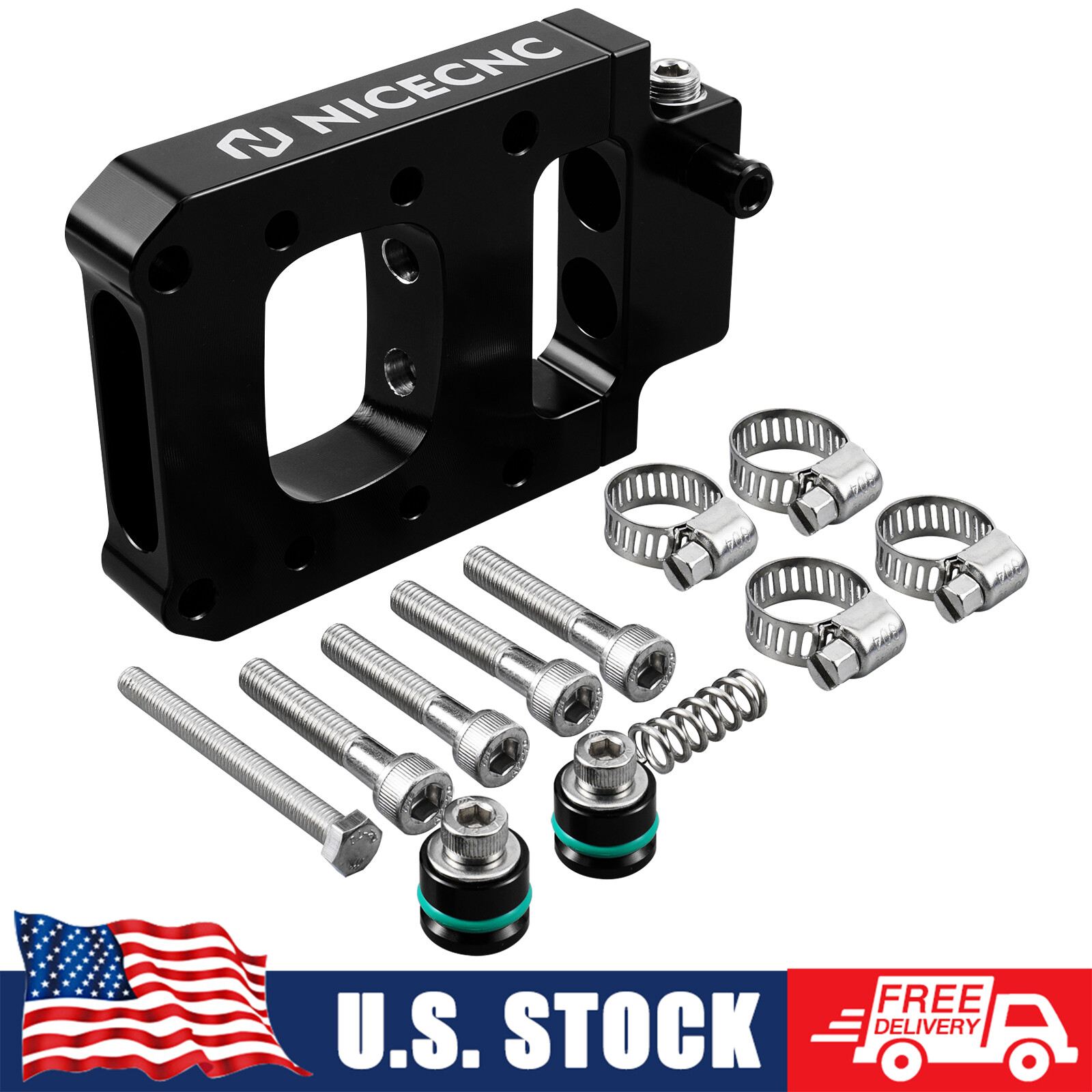 TPI Injector Relocation Block For Husqvarna TE250/300i 18-23 TE150i TX300i 20-23