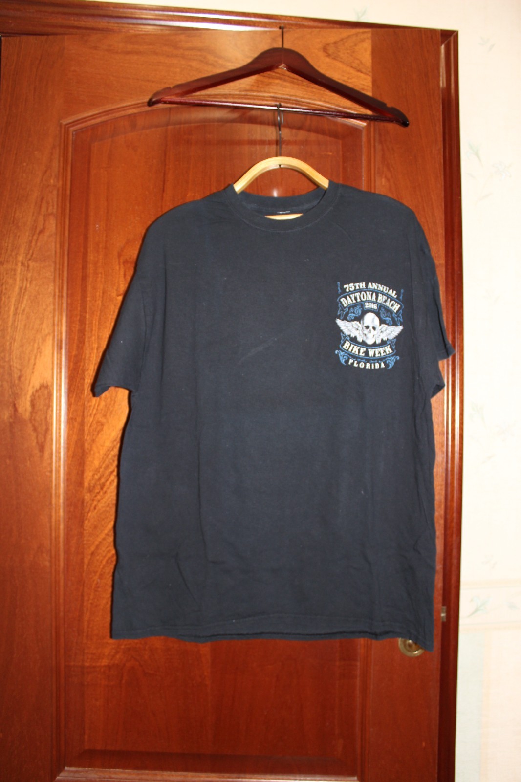 Vintage 75 th Annual Daytona Beach 2016 Bike Week Florida Motorcycles T-shirt