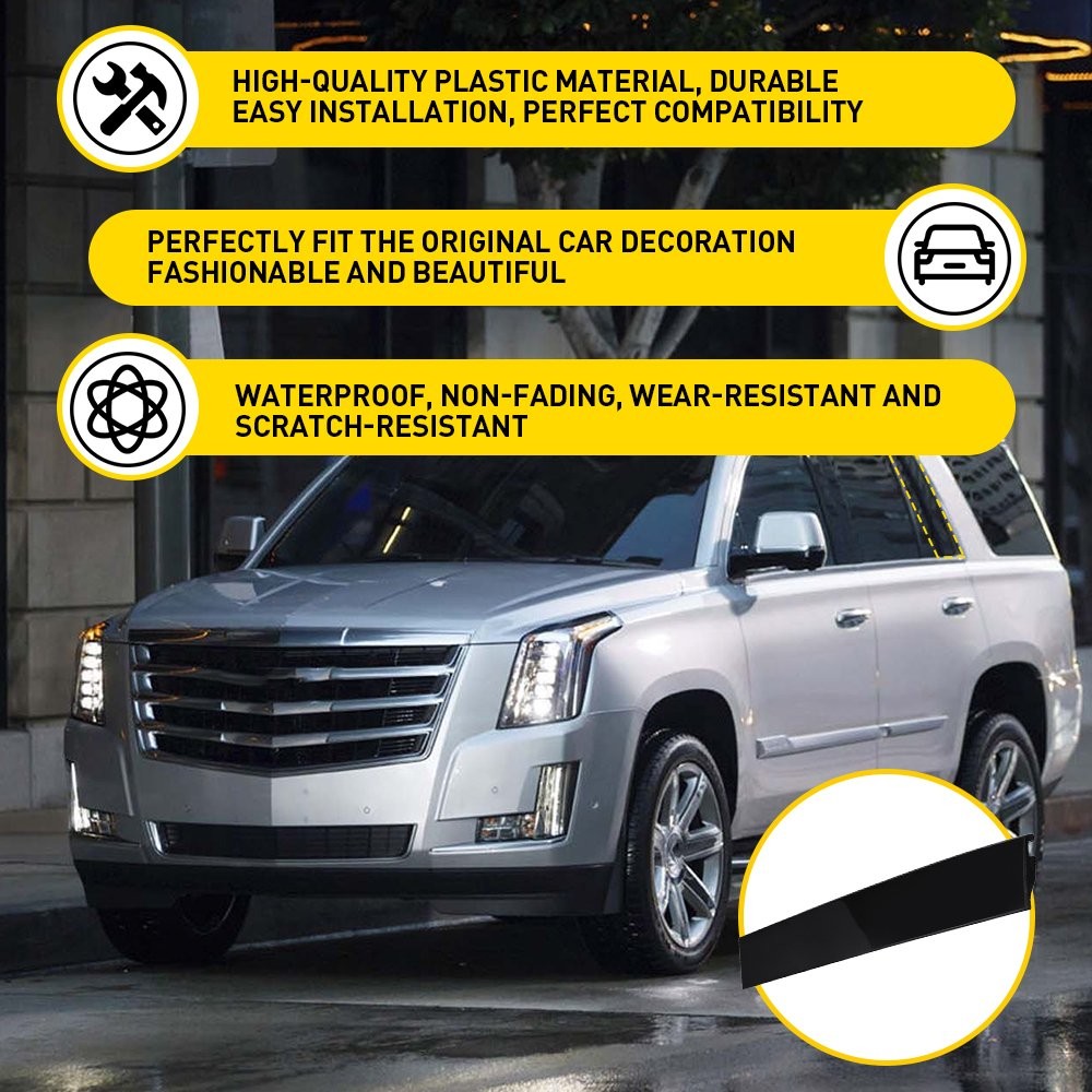 Rear Left Window Trim Molding Panel Fit 15-18 Chevrolet Suburban GMC Yukon 1~10X