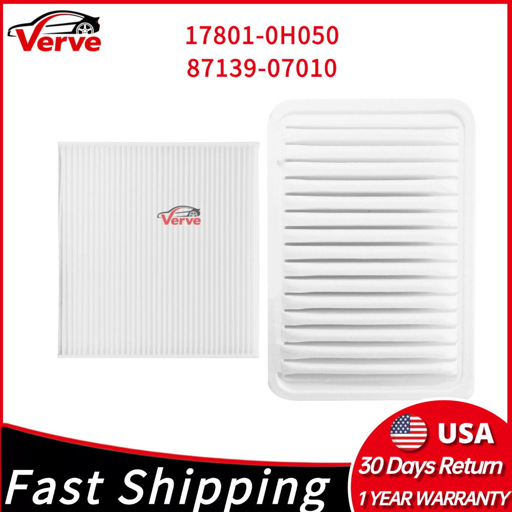 CABIN & AIR FILTER COMBO FOR TOYOTA CAMRY 2.5L 2.4L ENGINE 2007-2017 17801-0H050