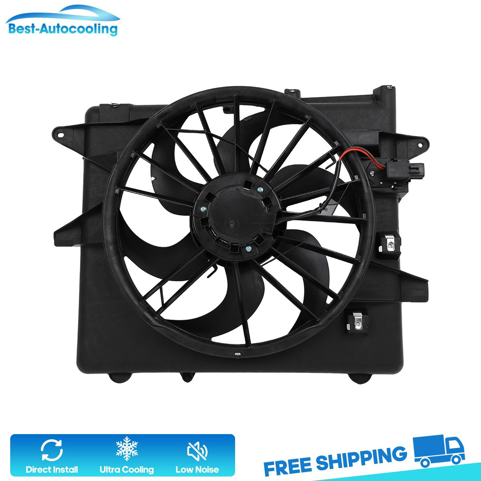 620-137 Radiator Cooling Fan Assembly For 2005 2006 2007 2008-2014 Ford Mustang