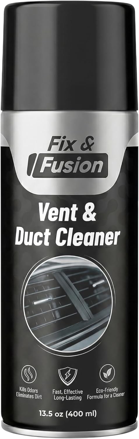 Car AC Vent Cleaner HVAC Air Duct Foam Odor Remover No Rinse 13.5 Oz Deodorizer