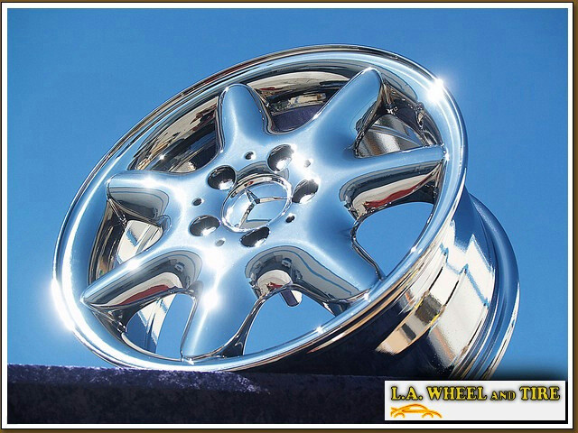 EXCHANGE SET OF 4 CHROME 16″ MERCEDES BENZ C240 C320 OEM WHEELS RIMS 65211
