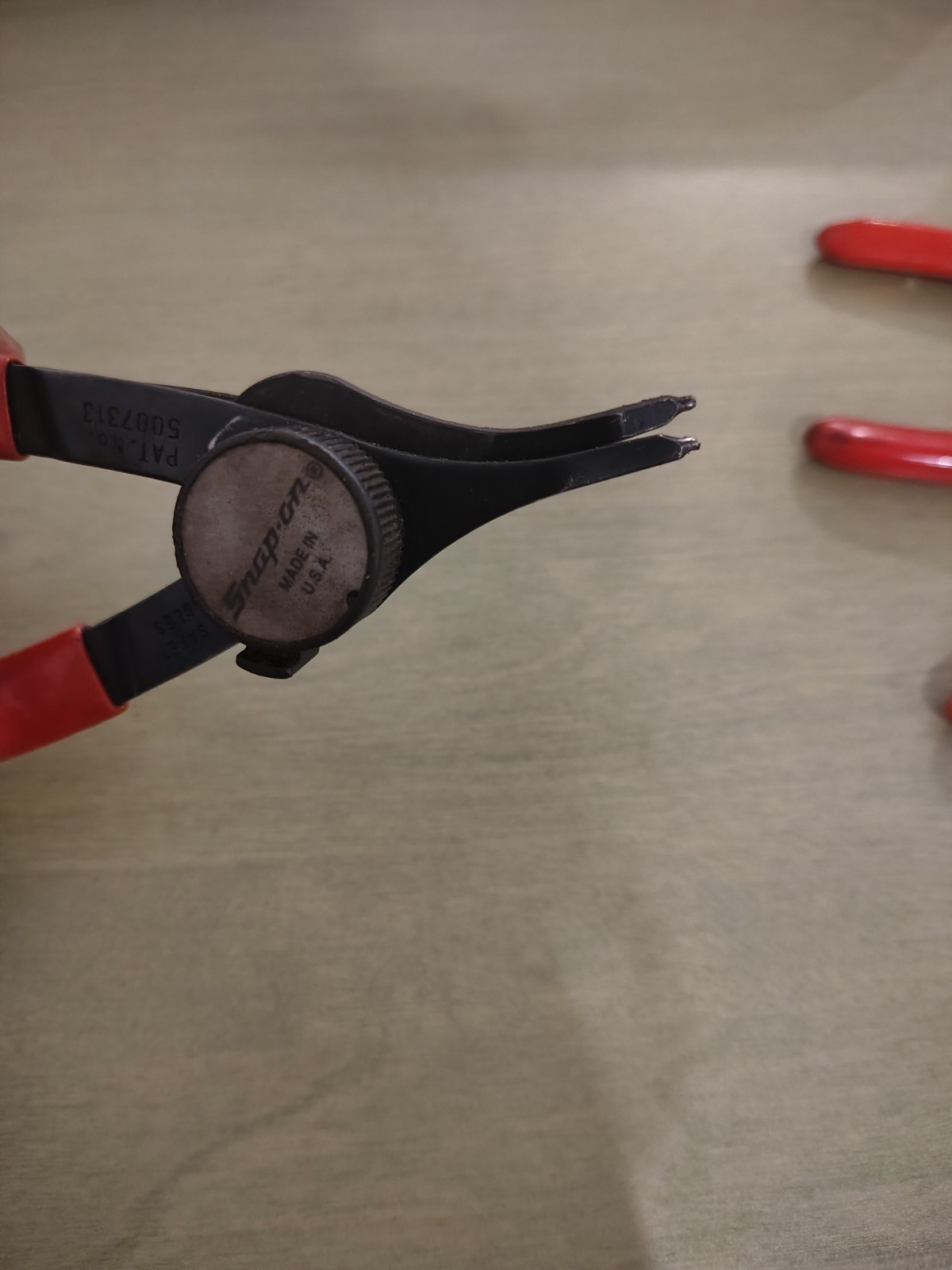 Snap-on PRH406 6pc Convertible Snap Ring Pliers Set Red Cushion Grip With Case
