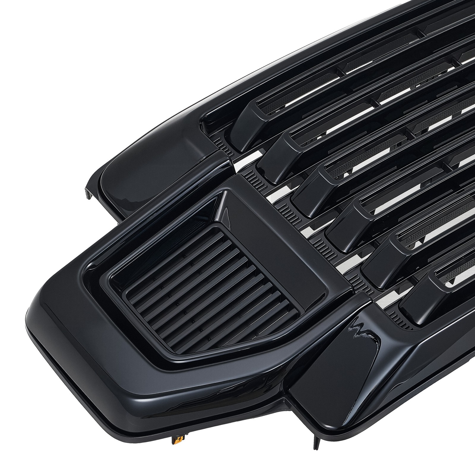 Front Bumper Grille Gloss Black For 2020-22 Ford F-250 F-350 F-450 Super Duty