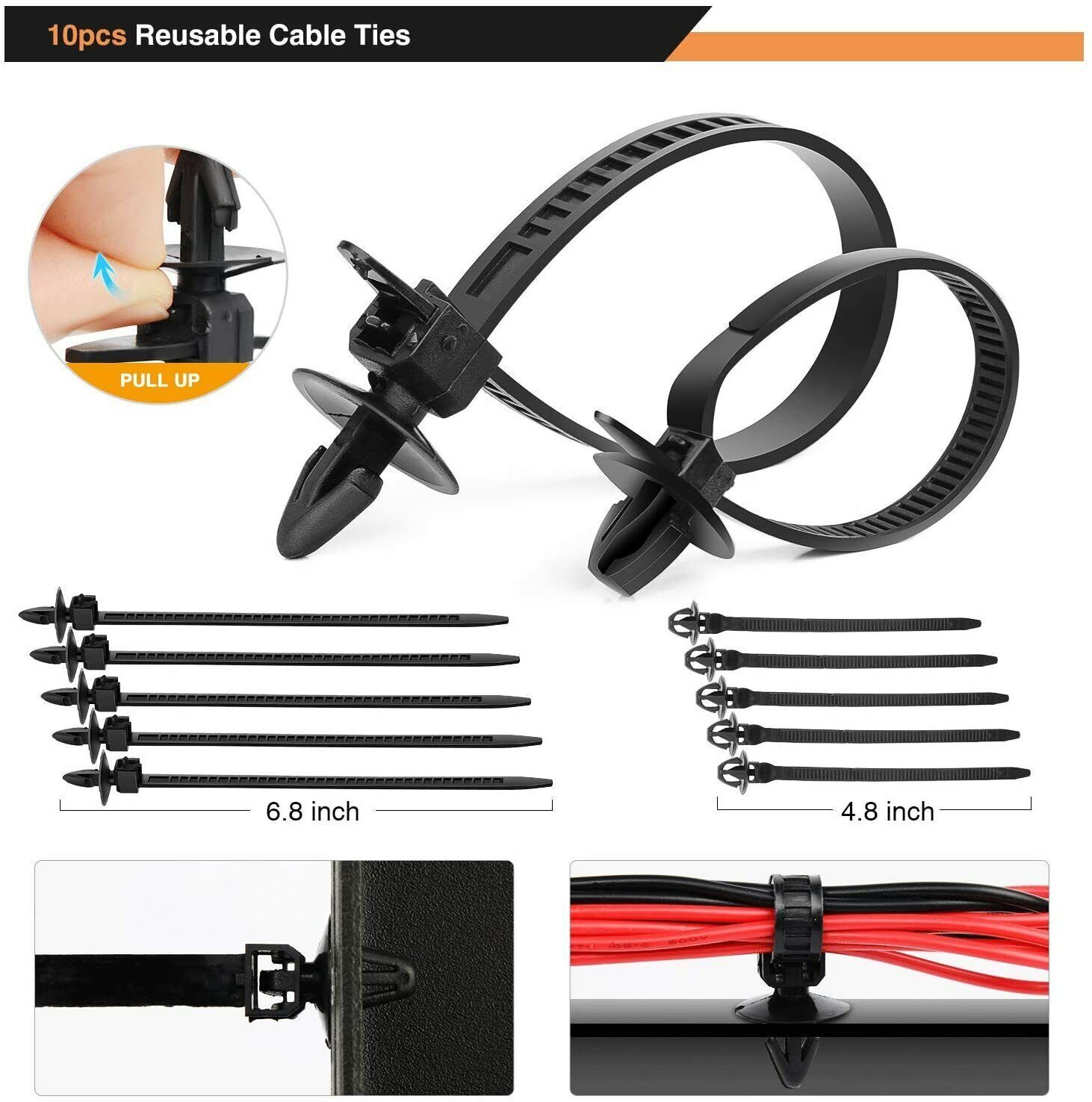 620PCS Car Body Retainer Clips Auto Fasteners Push Trim Pin Rivet Bumper Kit