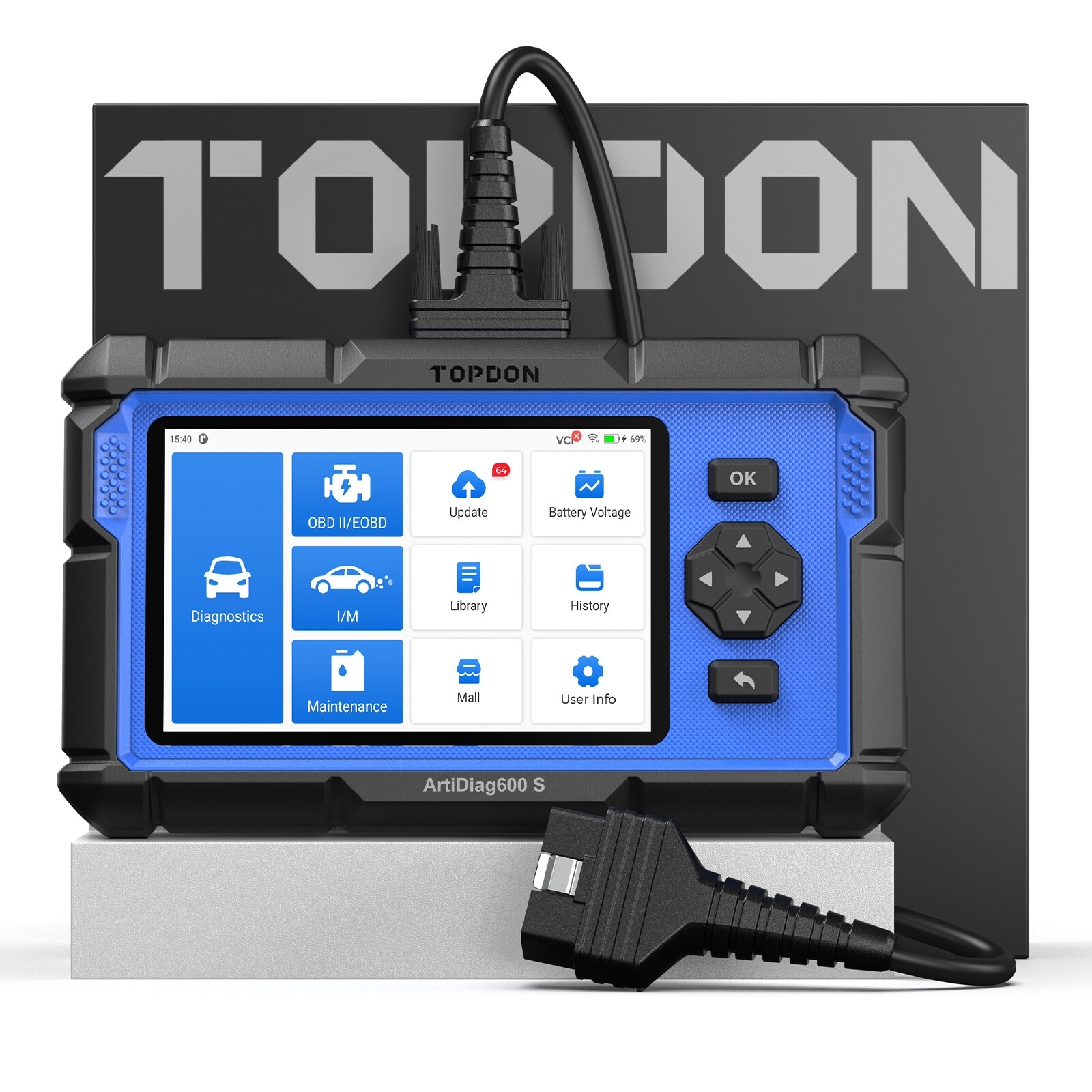 TOPDON Upgraded AD600S OBD2 Scanner 32GB Code Reader Car Diagnostic Tool CAN-FD