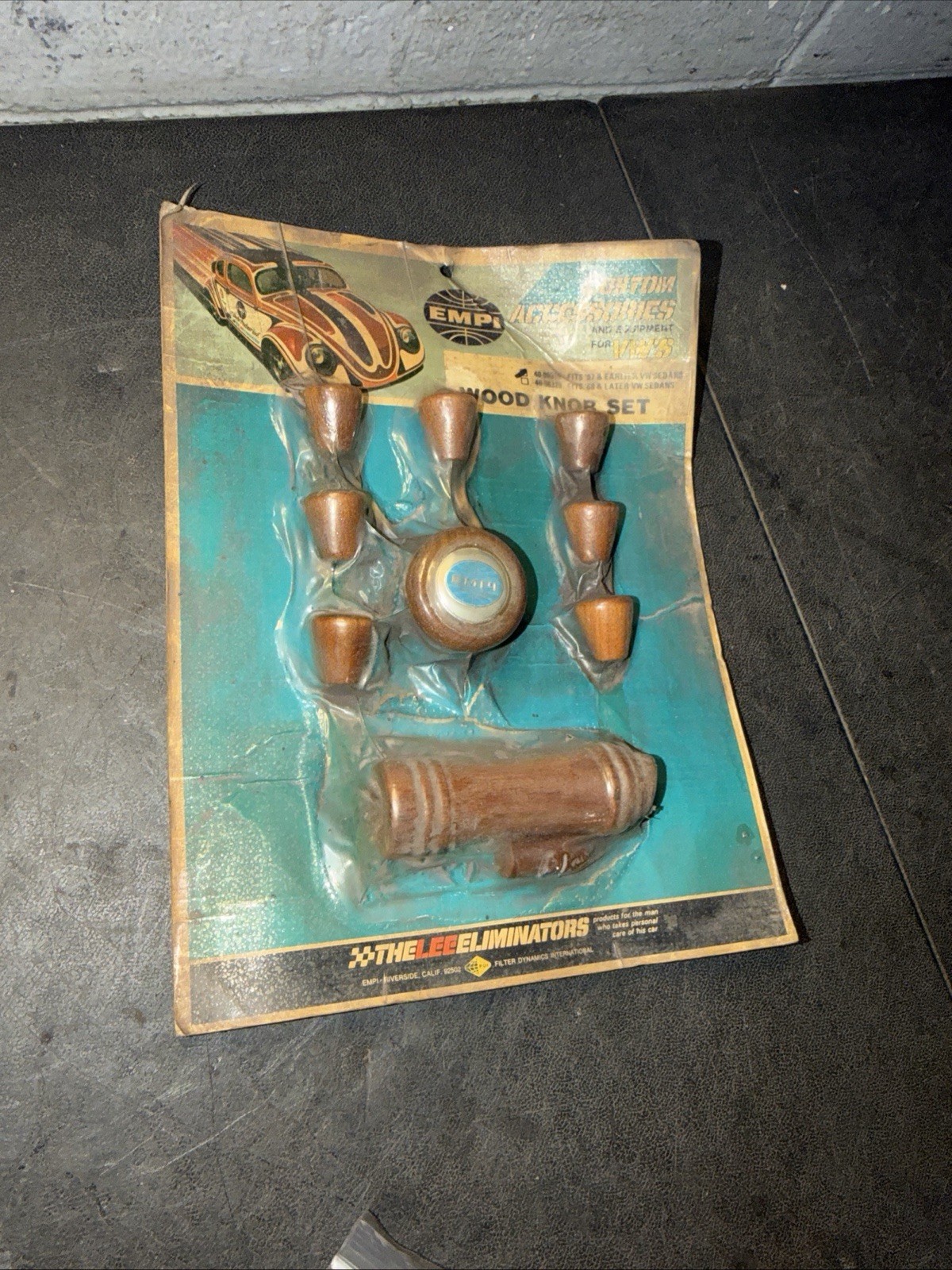 NOS Vintage EMPI VW Beetle Wood Knob Set 40-06319 Fits 67’ & Earlier VW Sedans