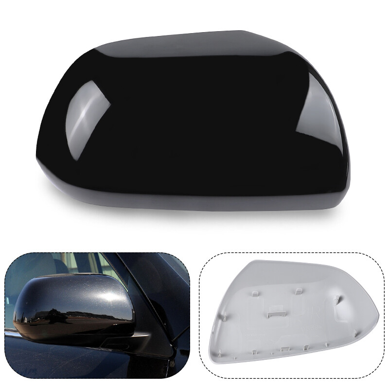 Passenger Right Side Rearview Mirror Cover Black For Toyota Highlander 2008-2013