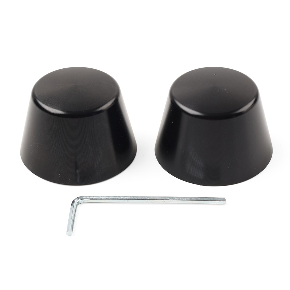 Front Axle Cap Nut Cover Fit Harley Touring Electra Glide Road King Softail Blk
