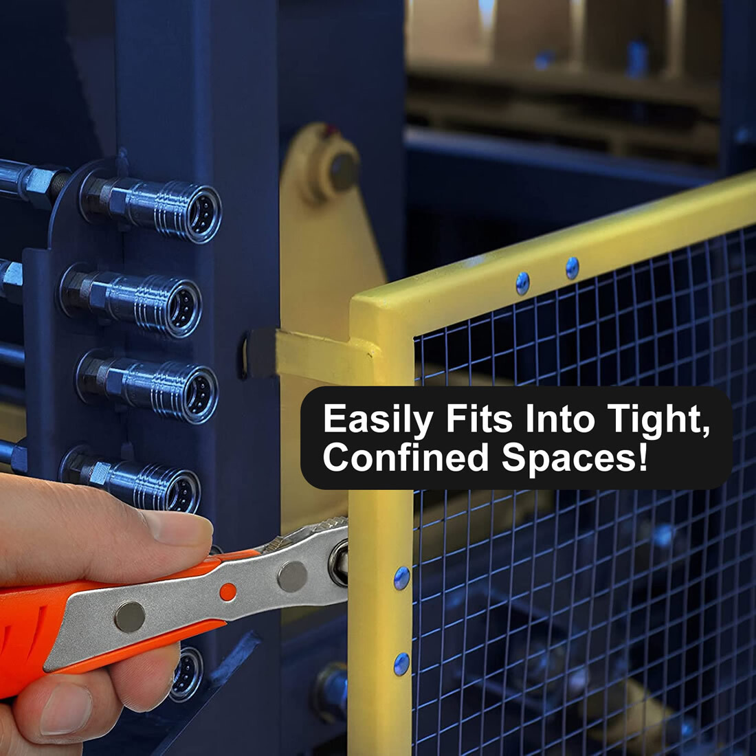 Ratcheting Right Angle Screwdriver Hex Drive 90 Degree Offset + 10pcs Bits Set