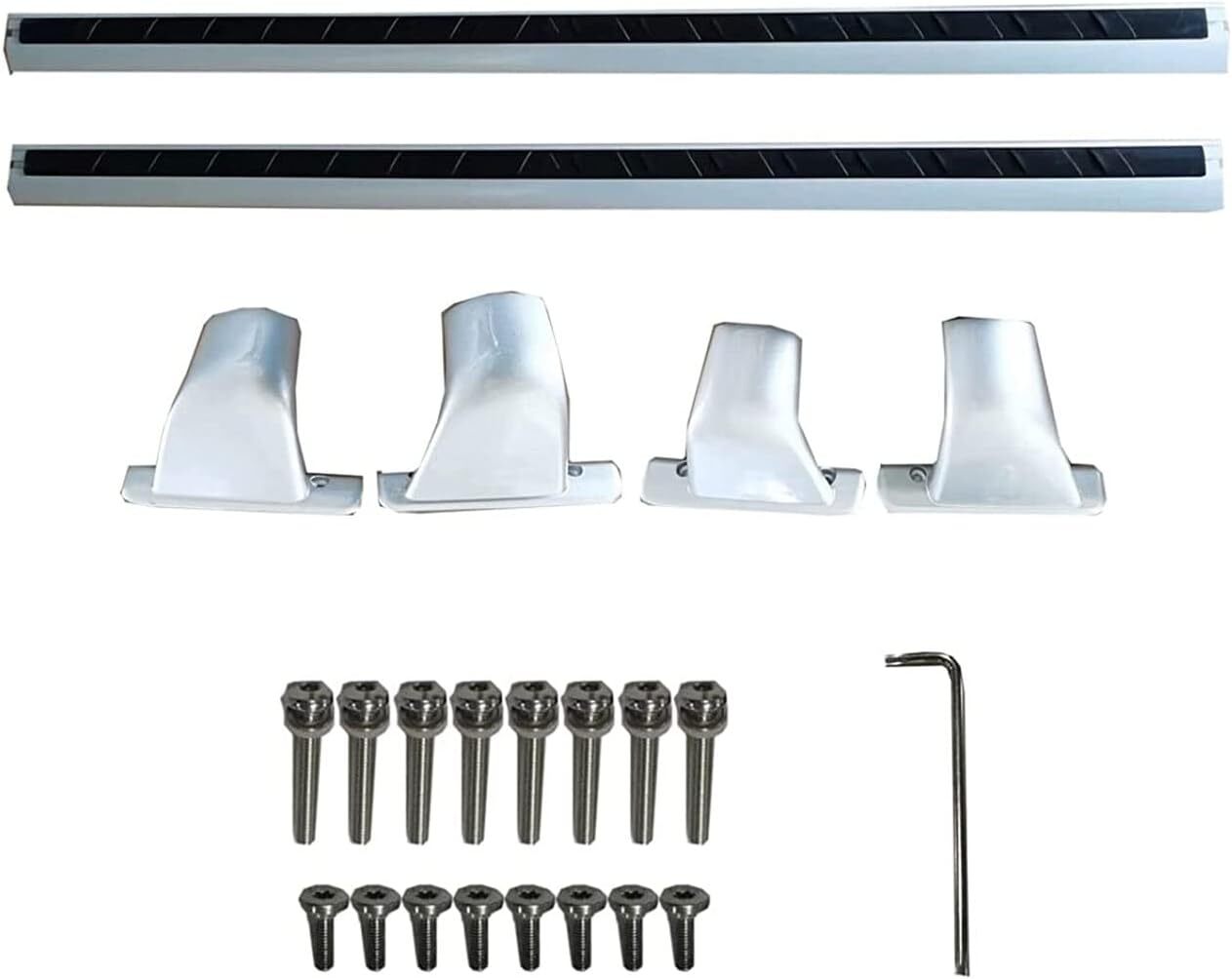 2Pcs Roof Rack Cross Bars FOR Infiniti QX60 2022-2026 Rooftop Black & Silver