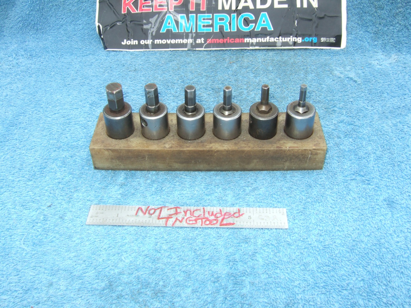 Apex Dayton OHIO USA Impact Hex Allen Bit Set 6Pc 1/2″ Drive 3/16″ thru 1/2″