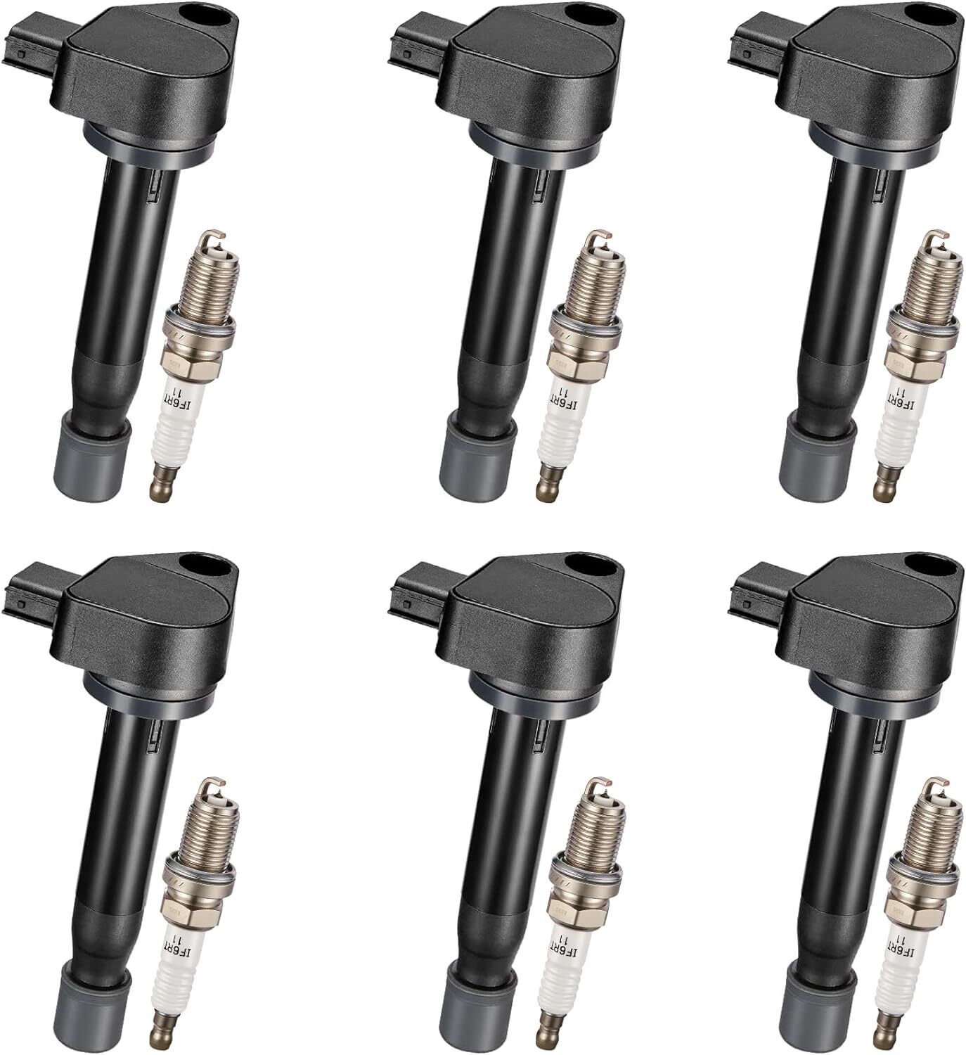 6 Ignition Coil Packs and Spark Plugs UF242 For 1999-2007 Honda Odyssey 3.5L V6