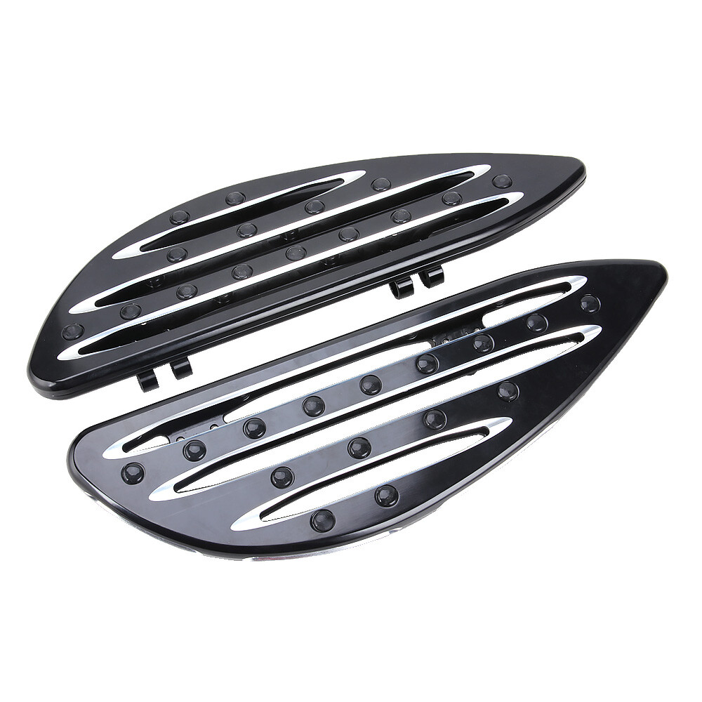 Driver CNC Cut Stretched Floorboards For Harley Touring Softail Dyna CVO Custom