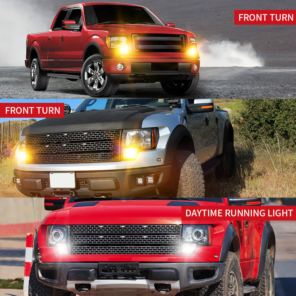 LASFIT LED Turn Signal Lights Switchback 3157 for Chevy Silverado 1500 1999-2013
