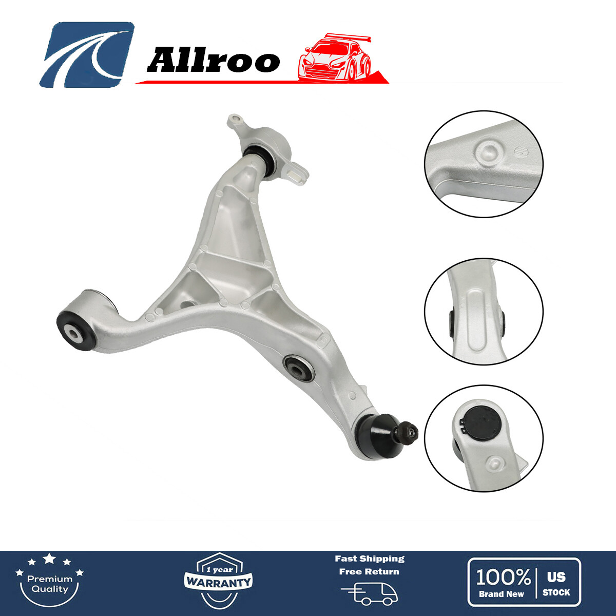 For 2016-2018-2020 Durango Grand Cherokee Right Lower Control Arm w/ Ball Joint