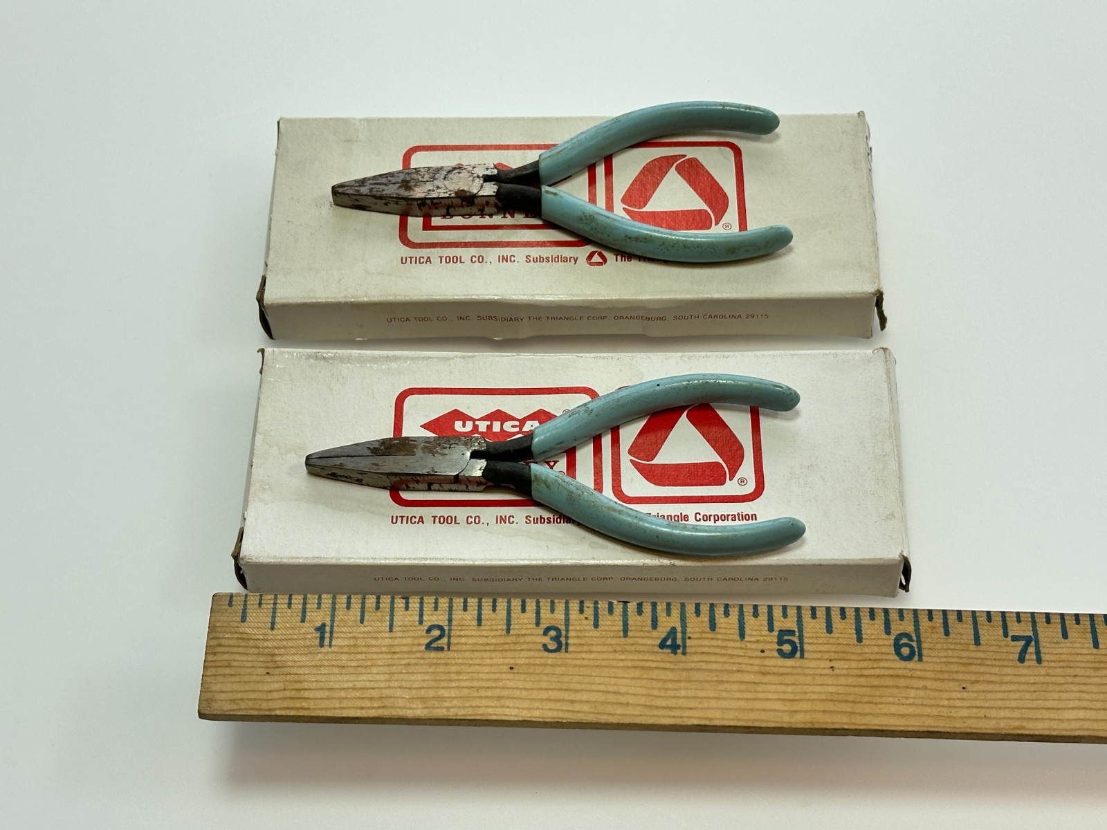 Bonney Tools UTICA USA 2pc 20-4-1/2GC Flat Nose Pliers & GCS Spring-Loaded Set