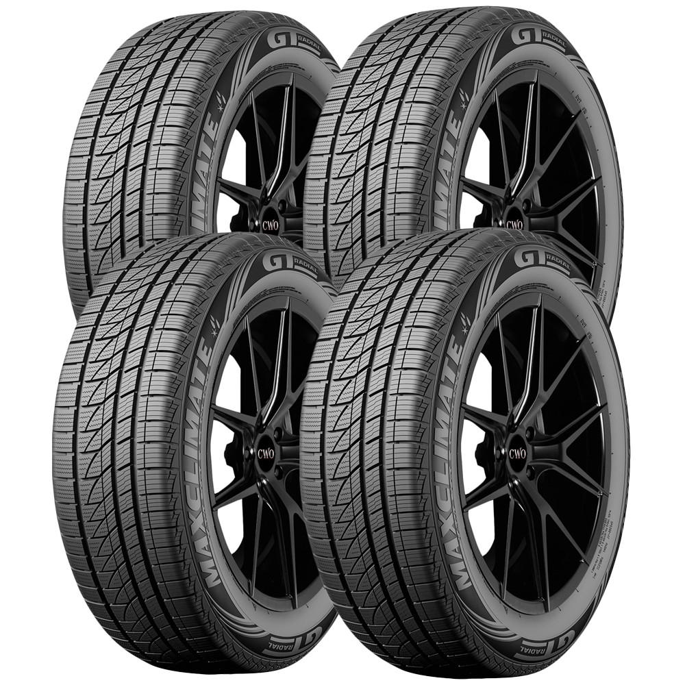 (QTY 4) 225/65R17 GT Radial MaxClimate 102H SL Black Wall Tires