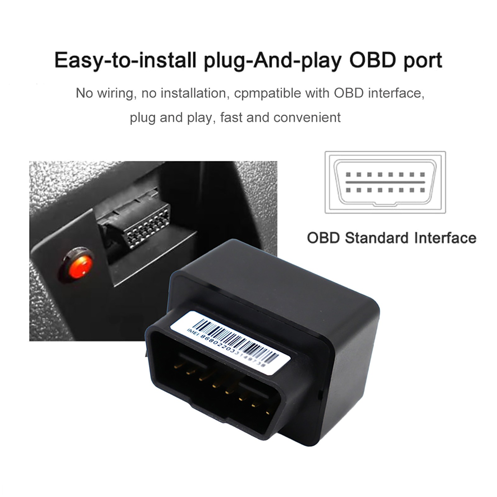 OBDII GPS Tracker Features excellent positioning, tracking, monitoring functions