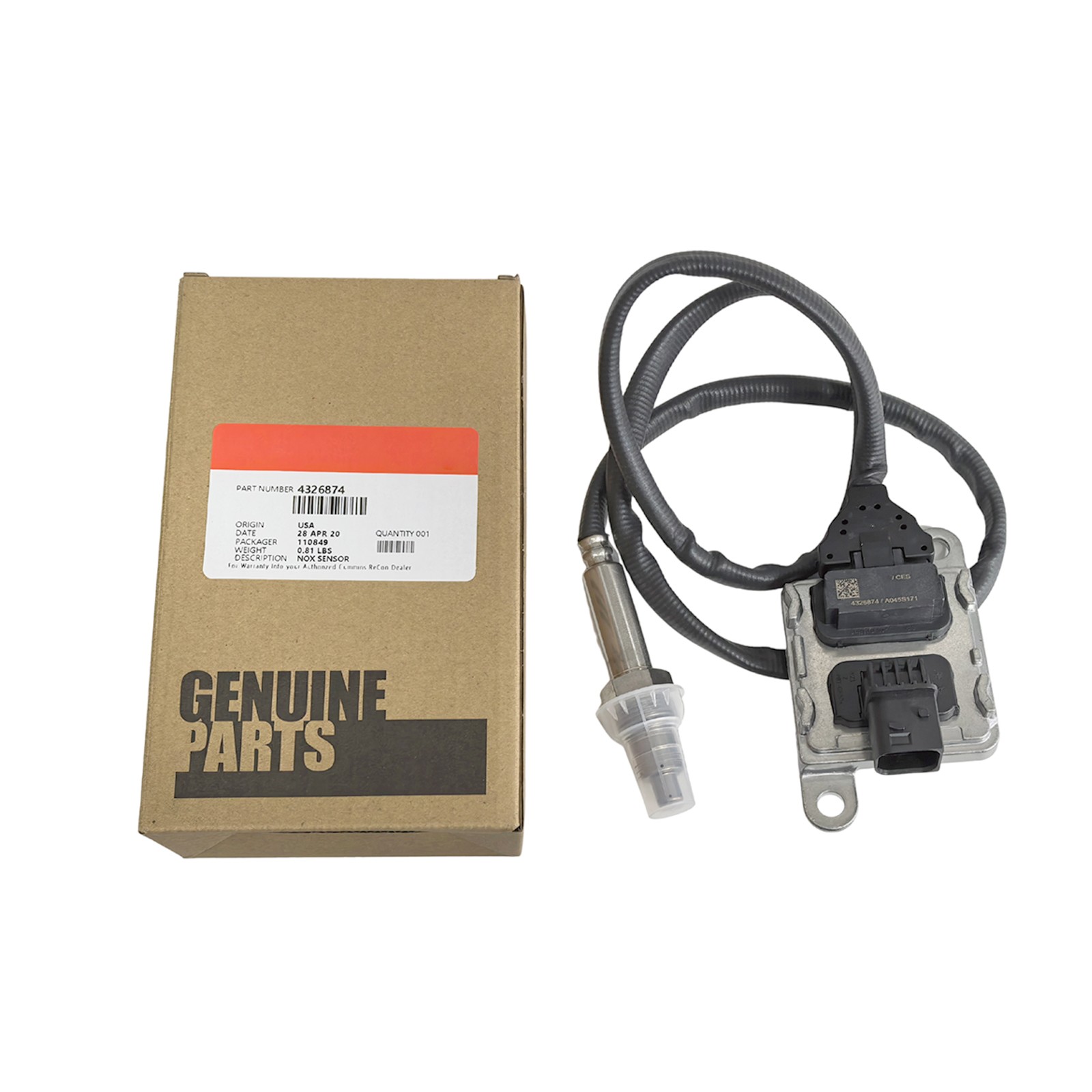 OEM 4326874 SENSOR,NITROGEN OXIDE SUPERCED P/N 4326874RX 11.0L 15.0L NEW