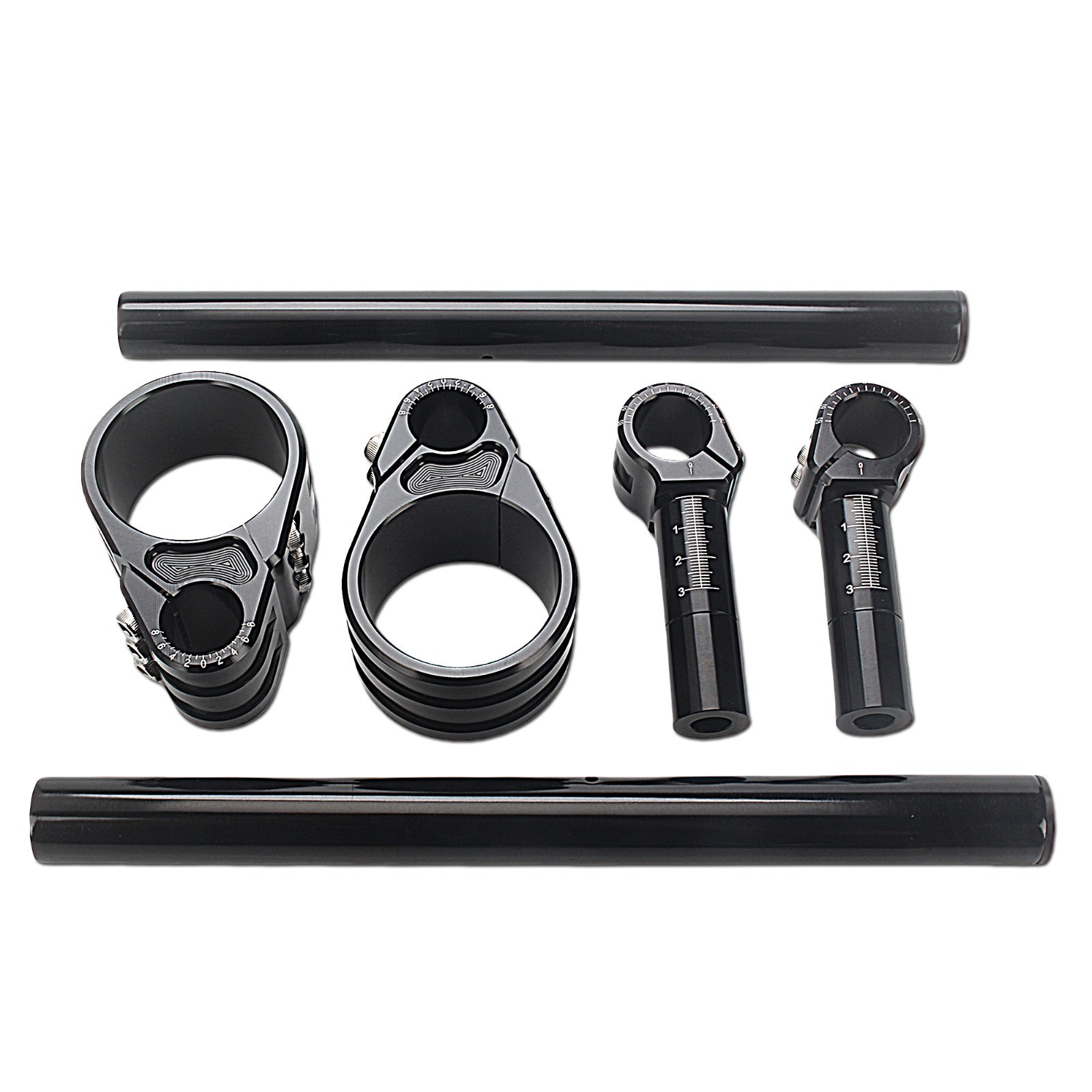 CNC 55mm Riser Clip on & Adjustable Height handlebar For BMW R NINE T 2014-2019