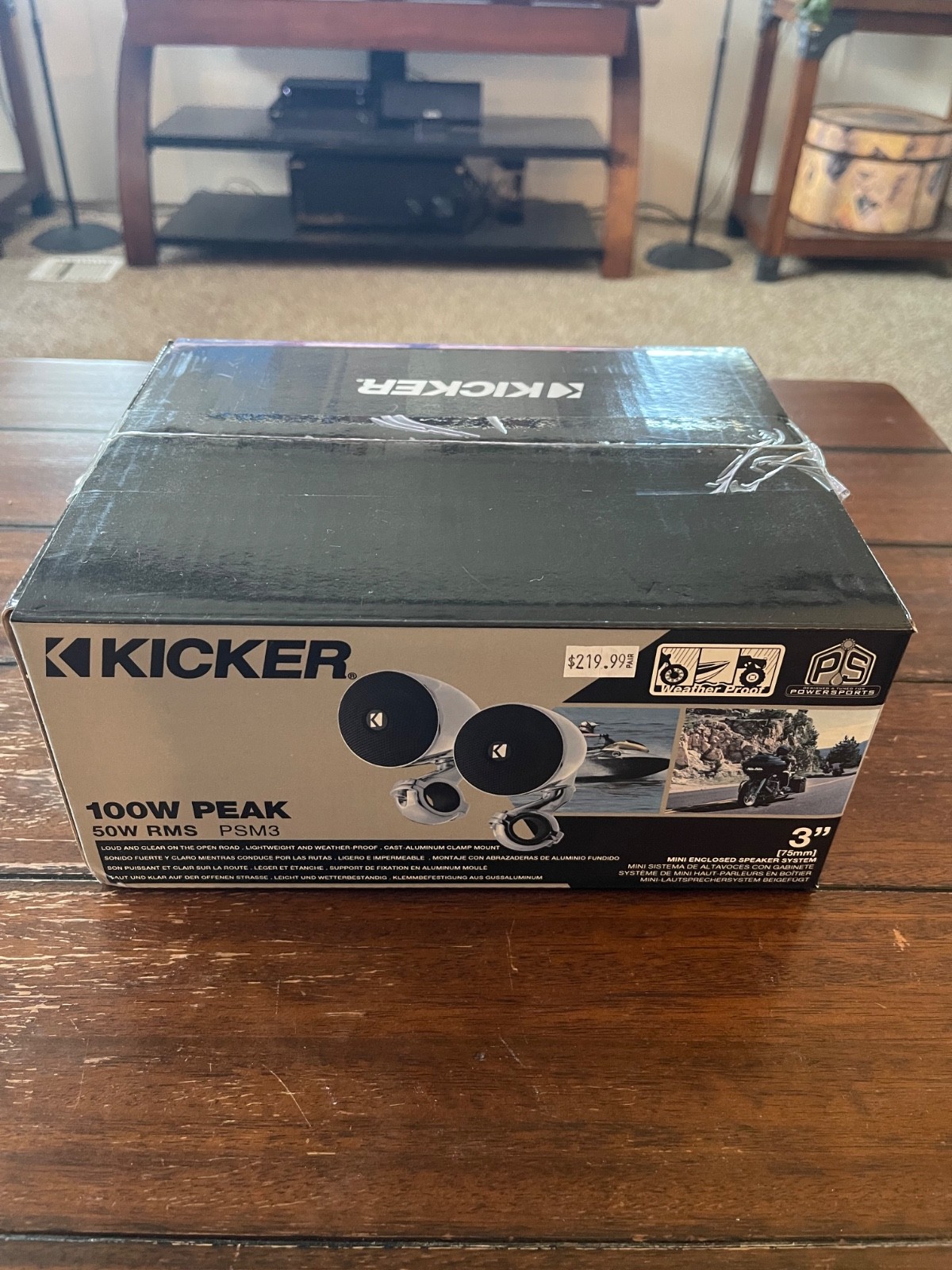 KICKER – 47PSMB34 – PSM Enclosed Mini Speaker, 4 Ohm – Black